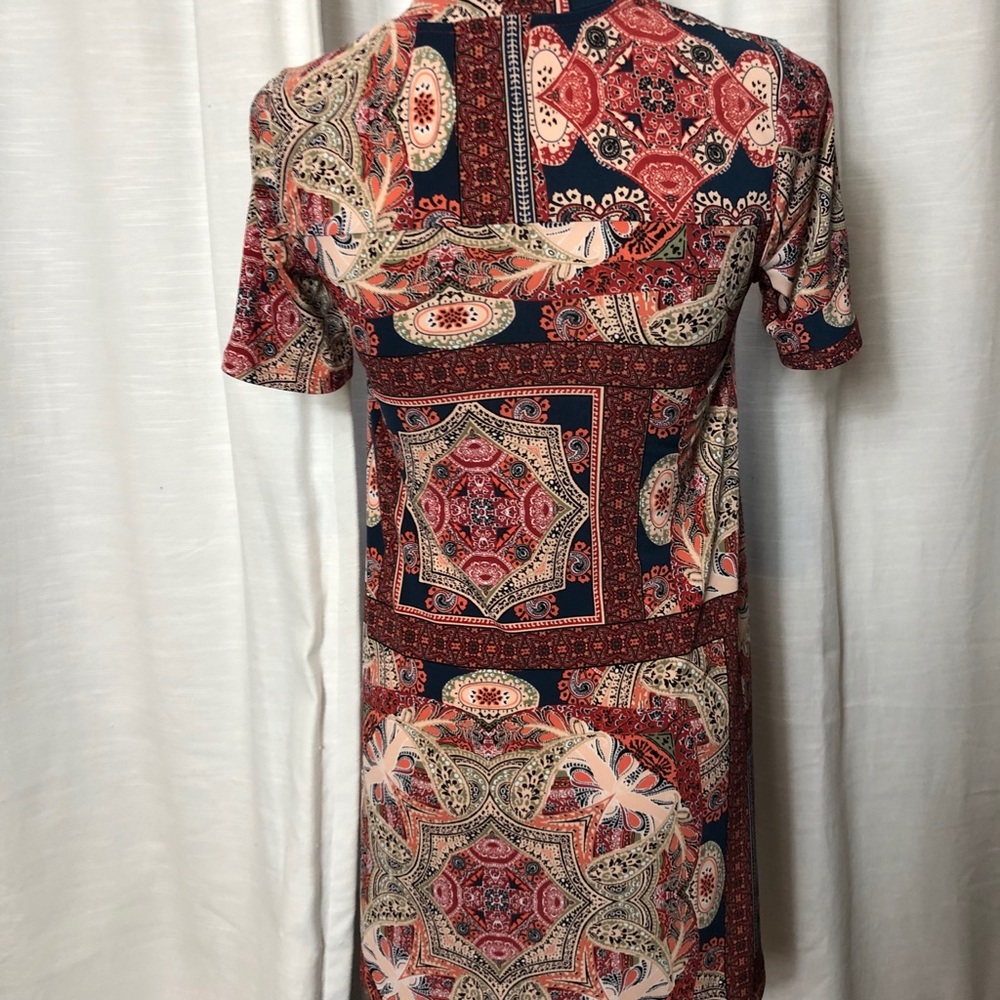Bcbgeneration Patchwork Swing Dress Size Small - image 3